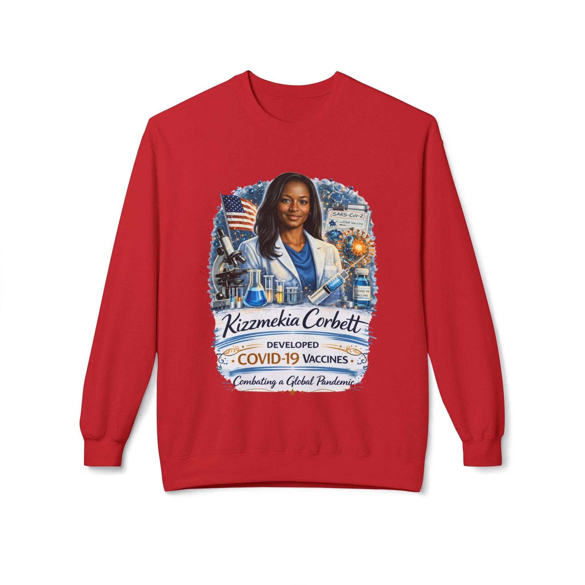 Kizzmekia Corbett Immunologist Tribute Crewneck Sweatshirt