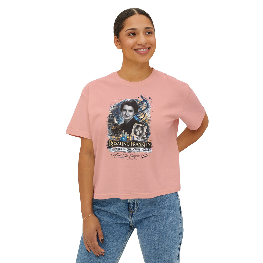 Rosalind Franklin Physical Chemist Tribute Boxy Graphic Tee