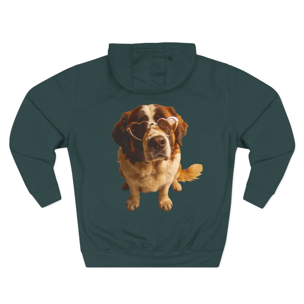 Big Dog, Big Heart-St. Bernard Valentine's Hoodie