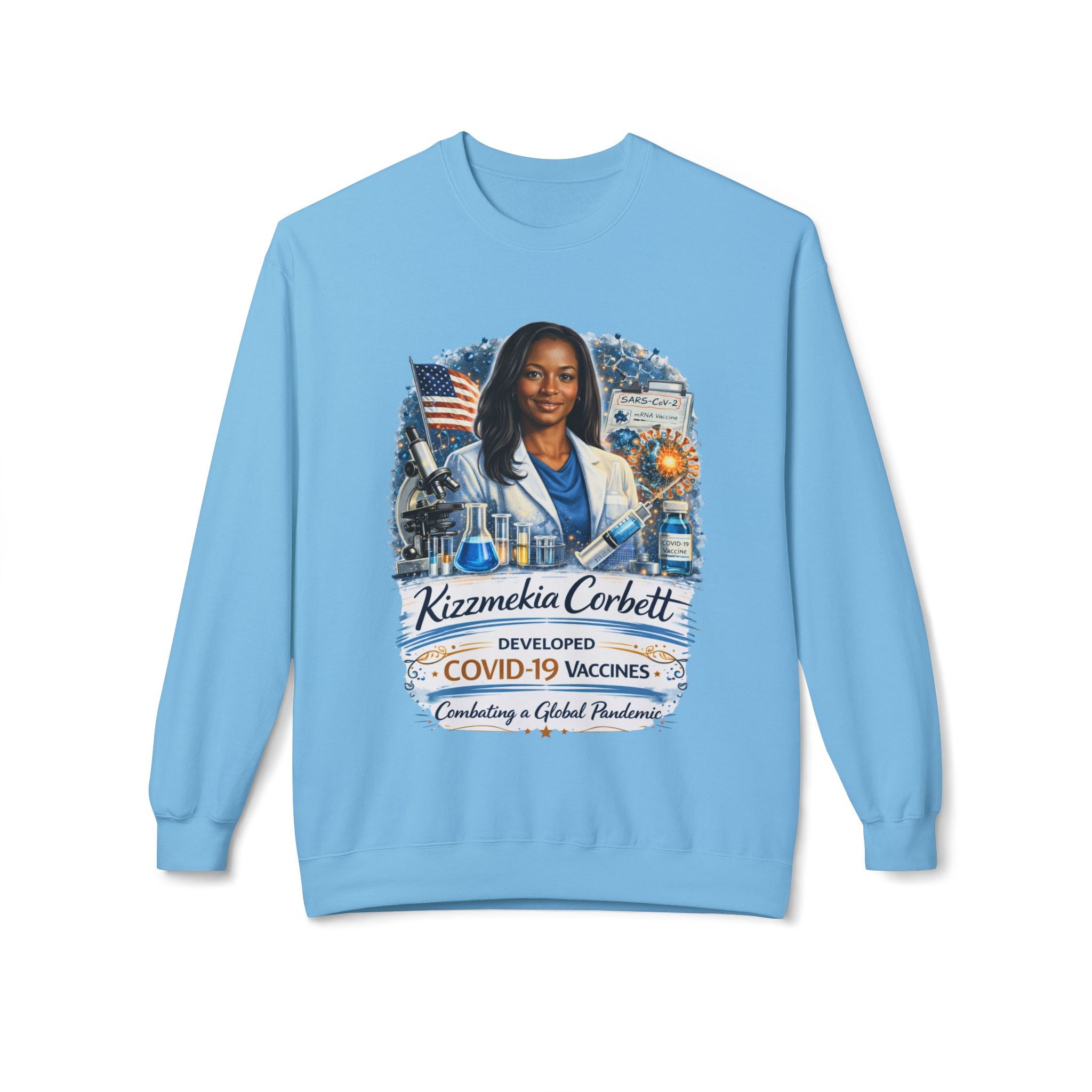 Kizzmekia Corbett Immunologist Tribute Crewneck Sweatshirt