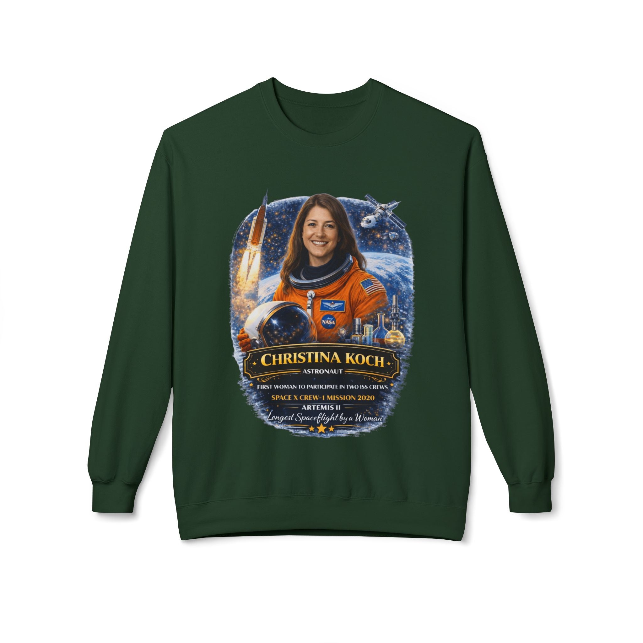 Christina Koch Astronaut Sweatshirt Scientist Tribute Pullover