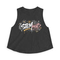 STEMinist Graffiti Women's Crop Top Feminist Science Graphic Tank for Girls, Engineers & STEM Students
