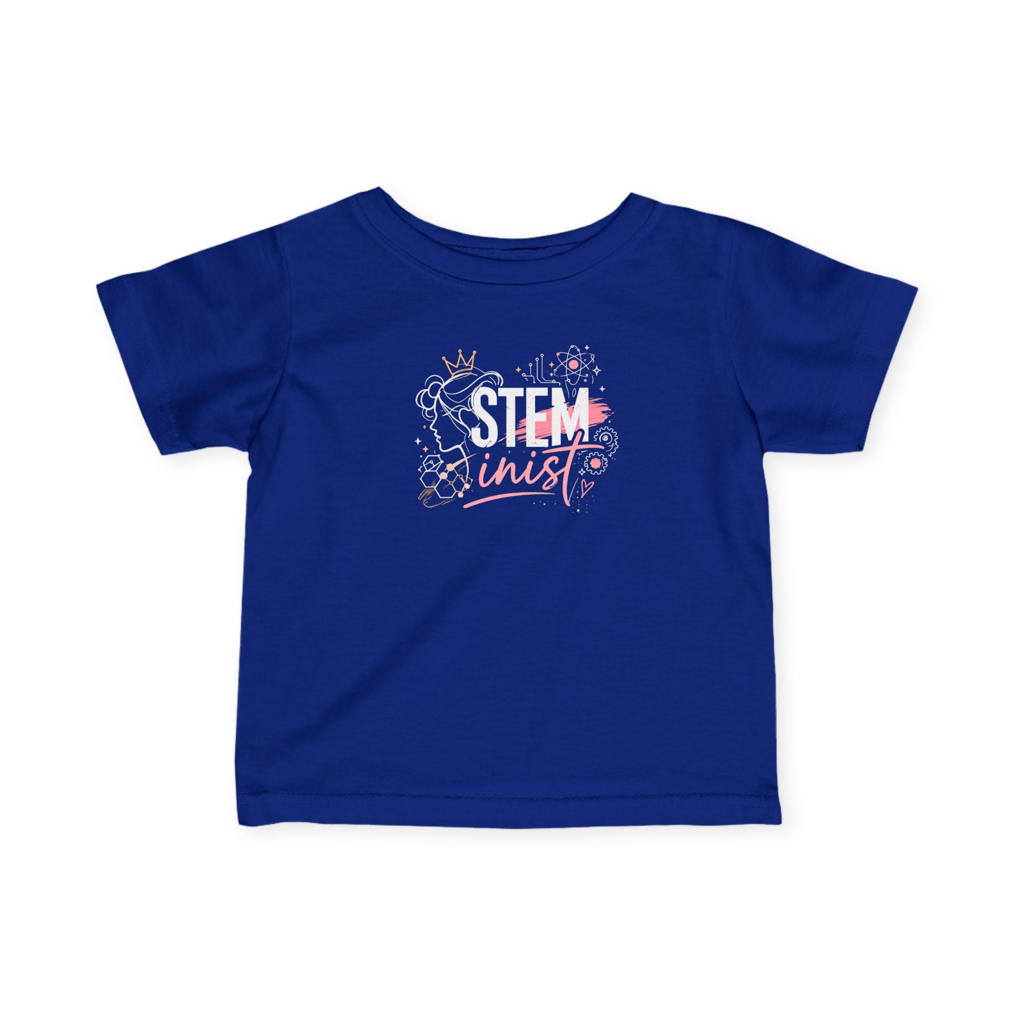 Infant Tee - 'STEMinist' Cute Science Baby Shirt, STEM Advocate Newborn Gift
