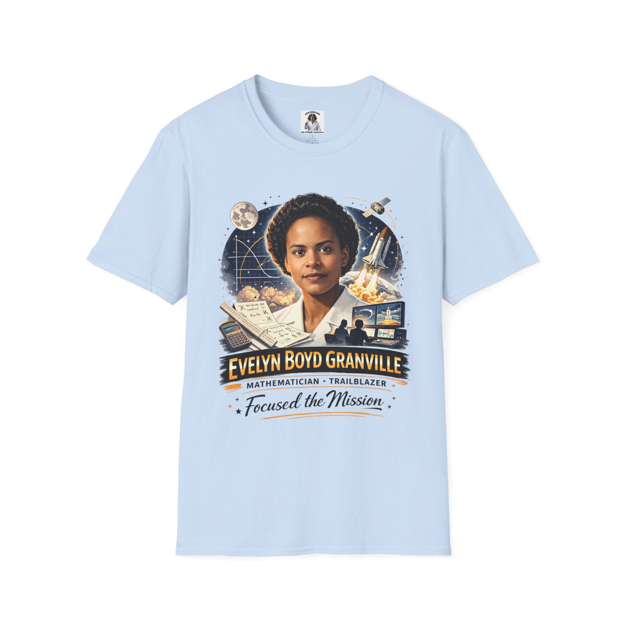 Evelyn Boyd Granville Tribute T-Shirt — Mathematician & Trailblazer “Focused the Mission”