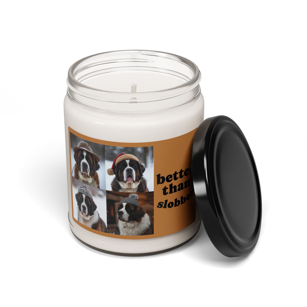 Better Than Slobber St. Bernard Soy Candle — 9oz Scented Jar for Dog Lovers