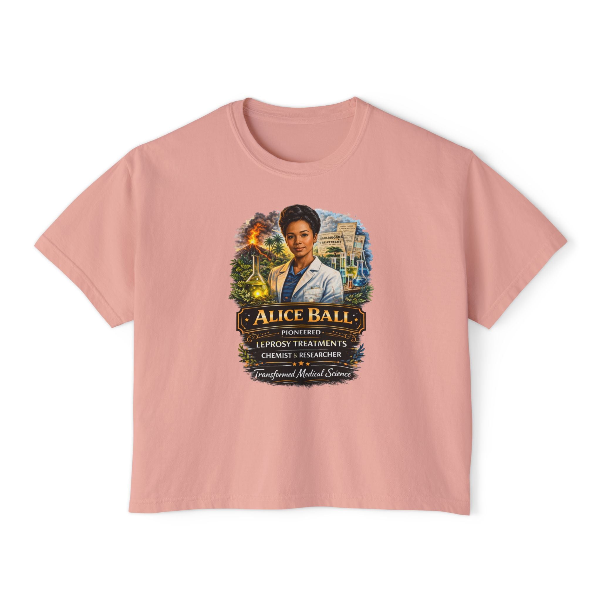 Alice Ball Chemist Tribute Women's Boxy Graphic Tee