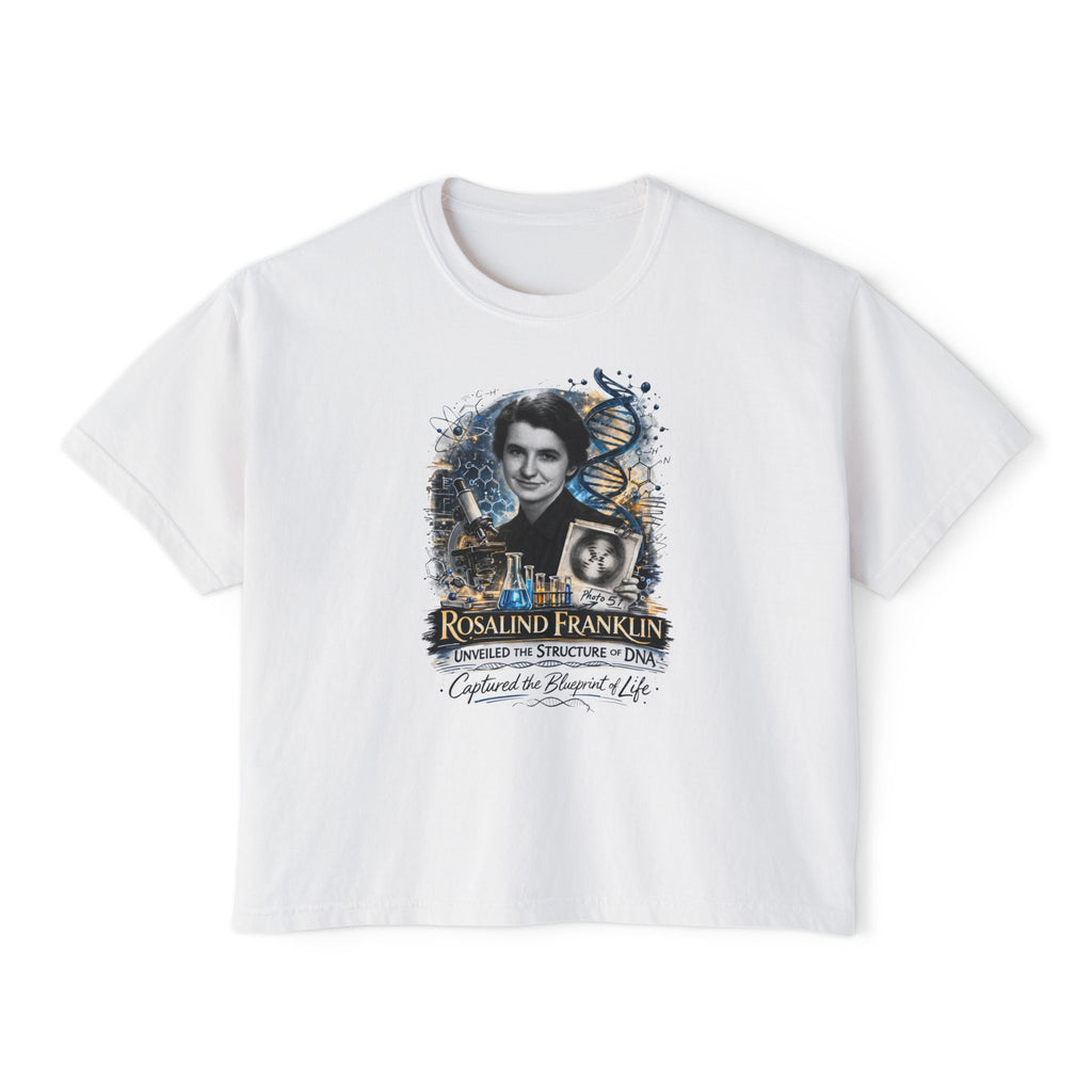 Rosalind Franklin Physical Chemist Tribute Boxy Graphic Tee