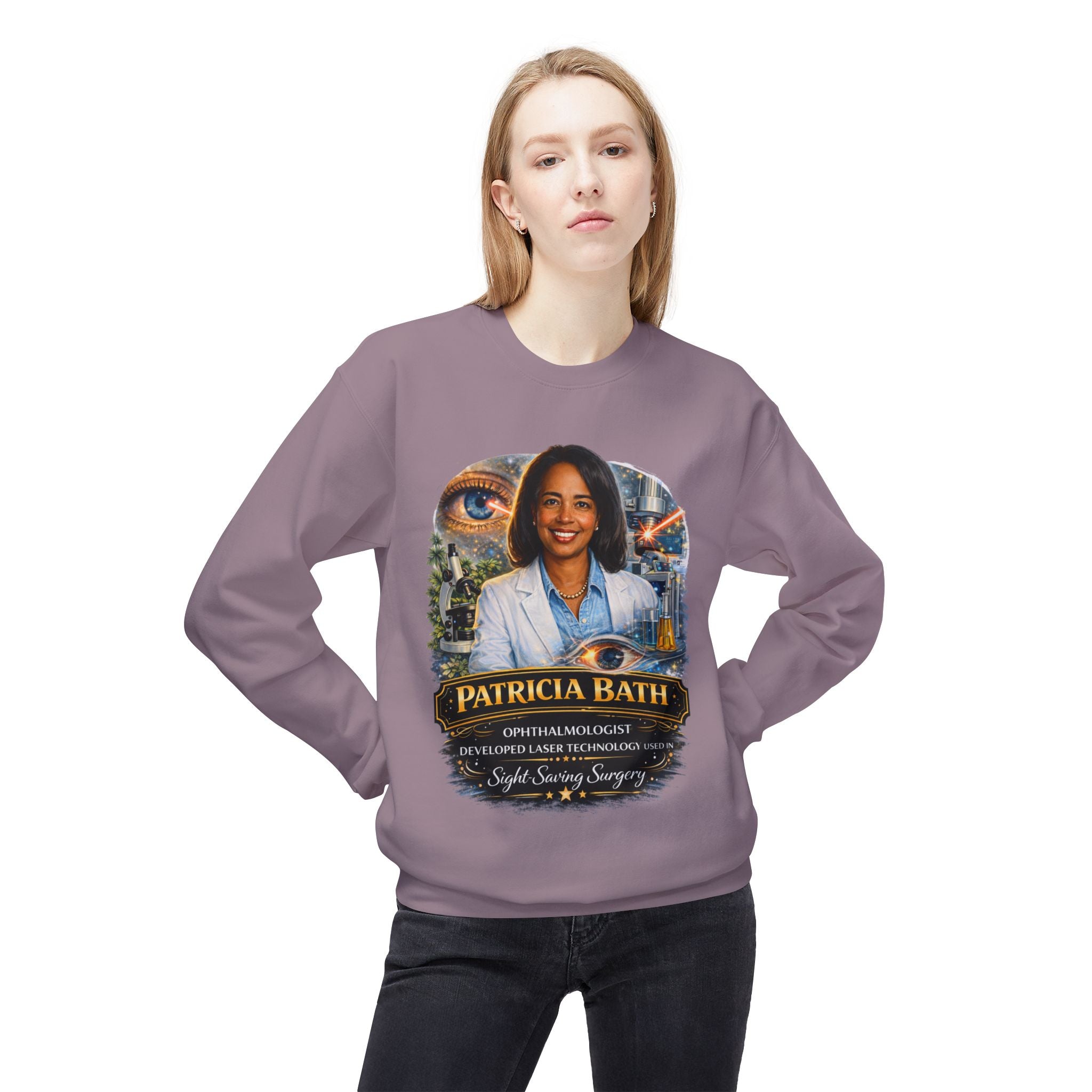 Patricia Bath Ophthalmologist Tribute Crewneck Sweatshirt