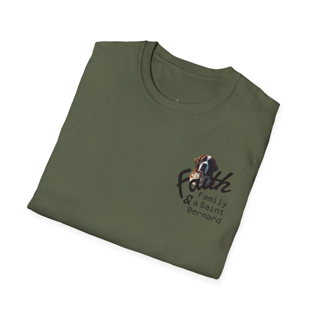 Faith Family and A Saint Bernard T-Shirt | Dog Necessities Life