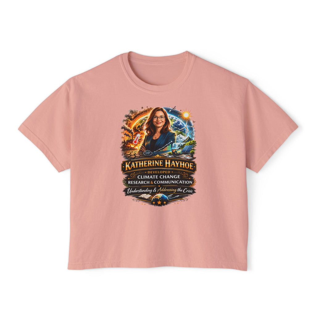 Katherine Hayhoe Climate Change Research - Boxy Graphic Shirt