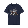 Saint Bernard This Is My Happy Face T-Shirt | Dog Mom Tee