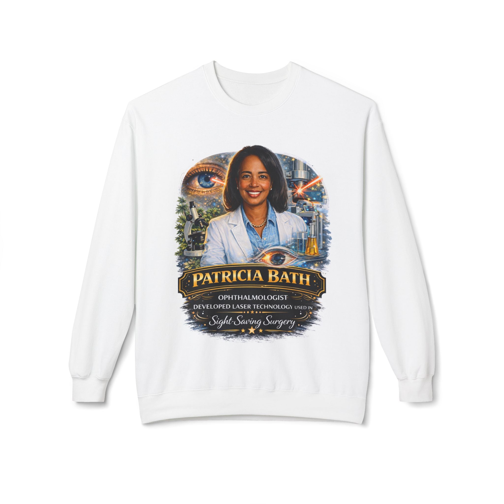Patricia Bath Ophthalmologist Tribute Crewneck Sweatshirt