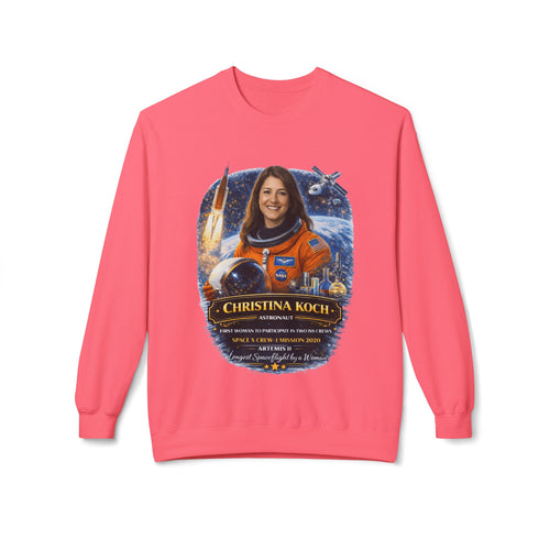 Christina Koch Astronaut Sweatshirt Scientist Tribute Pullover