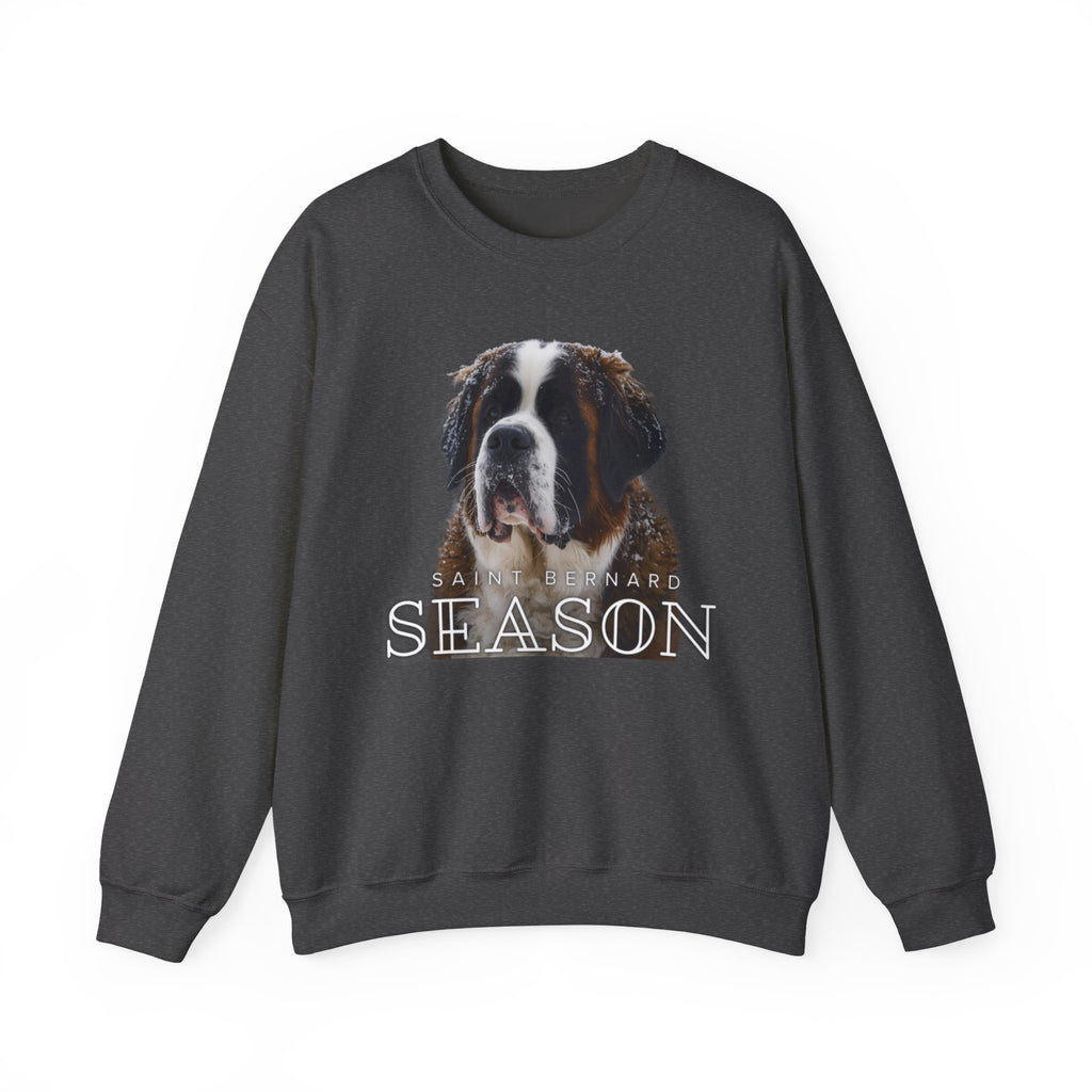 Saint Bernard Season Sweatshirt – Cute Dog Lover Crewneck