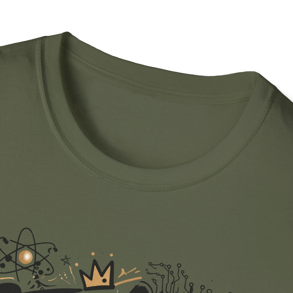 Adult STEMinist Graffiti T-Shirt — Feminist Science Design for Women in STEM