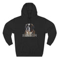 St. Bernard 'Season' Hoodie — Cozy Dog Portrait Fleece Hoodie