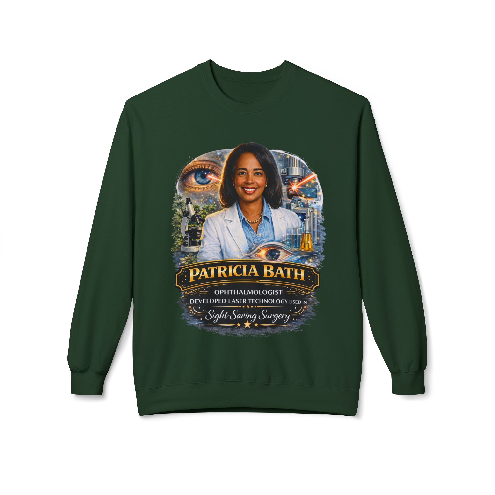 Patricia Bath Ophthalmologist Tribute Crewneck Sweatshirt