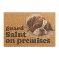 Saint Bernard dog doormat | guard Saint on premises, coir doorstep mat