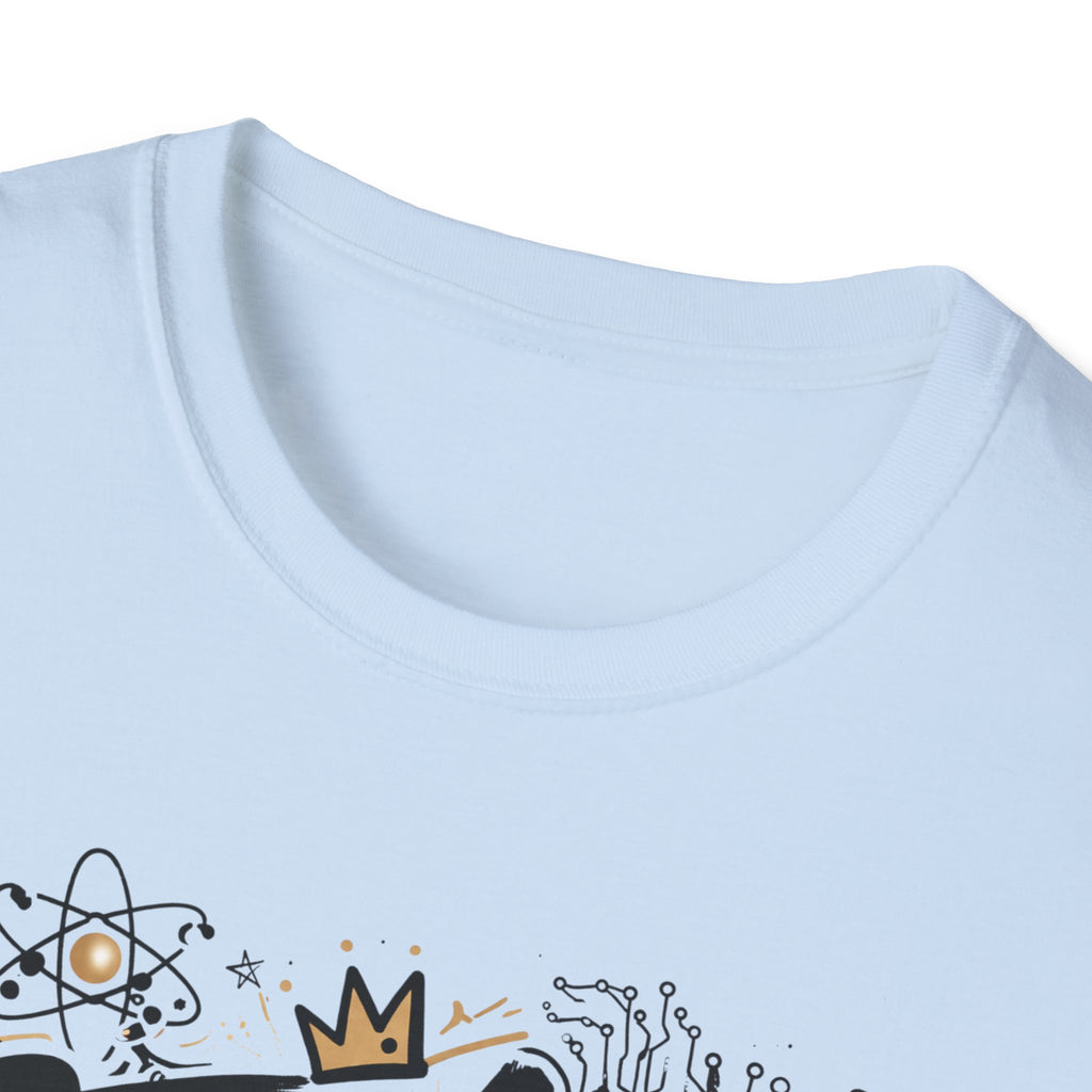 Adult STEMinist Graffiti T-Shirt — Feminist Science Design for Women in STEM