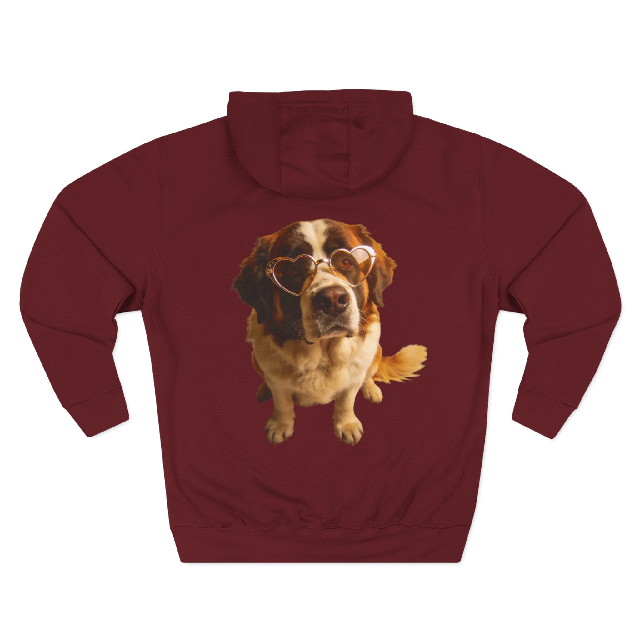 Big Dog, Big Heart-St. Bernard Valentine's Hoodie