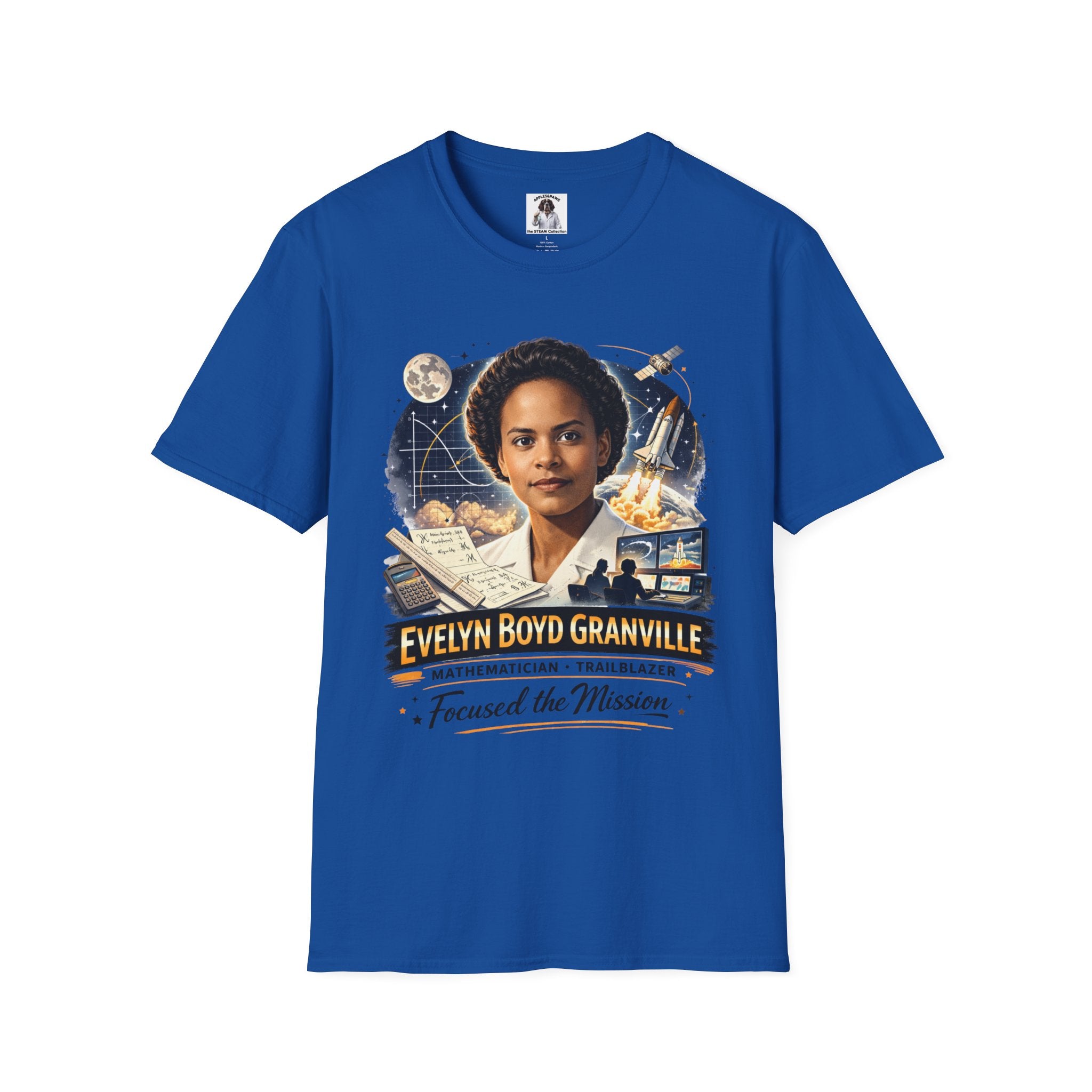 Evelyn Boyd Granville Tribute T-Shirt — Mathematician & Trailblazer “Focused the Mission”