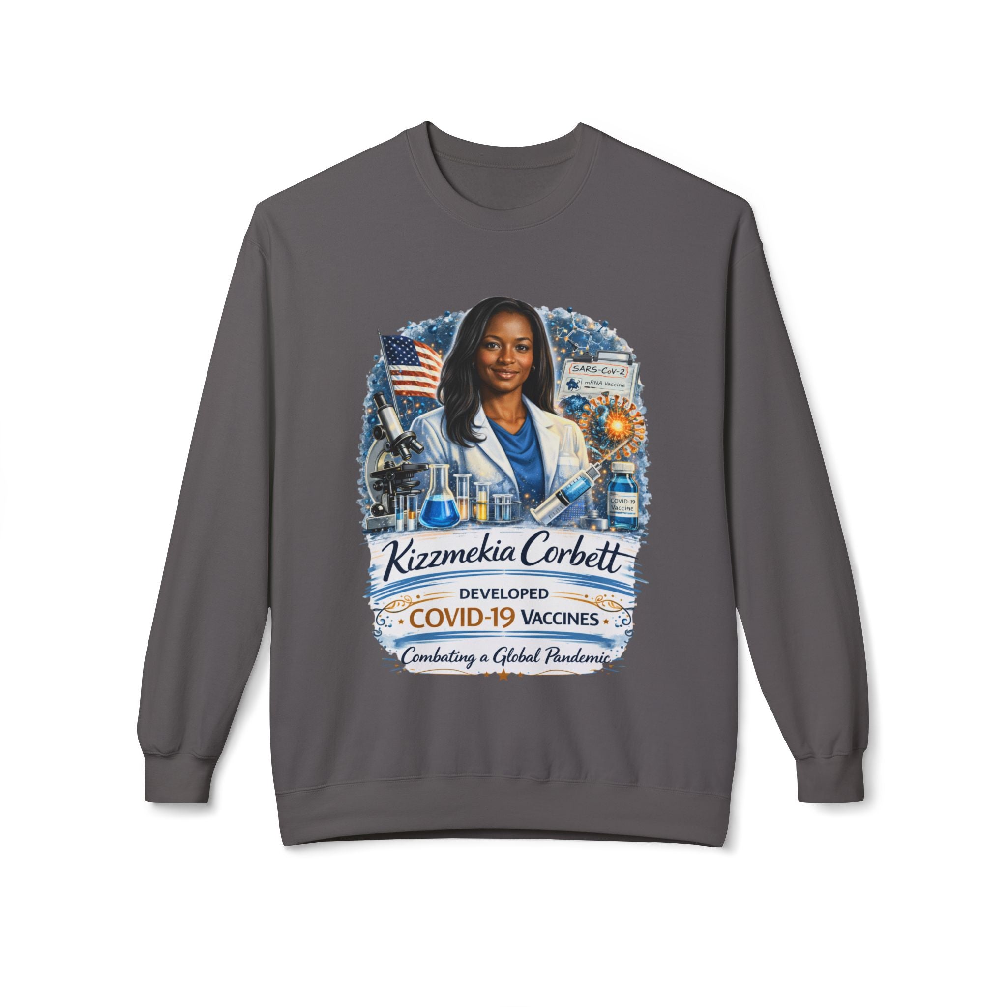 Kizzmekia Corbett Immunologist Tribute Crewneck Sweatshirt
