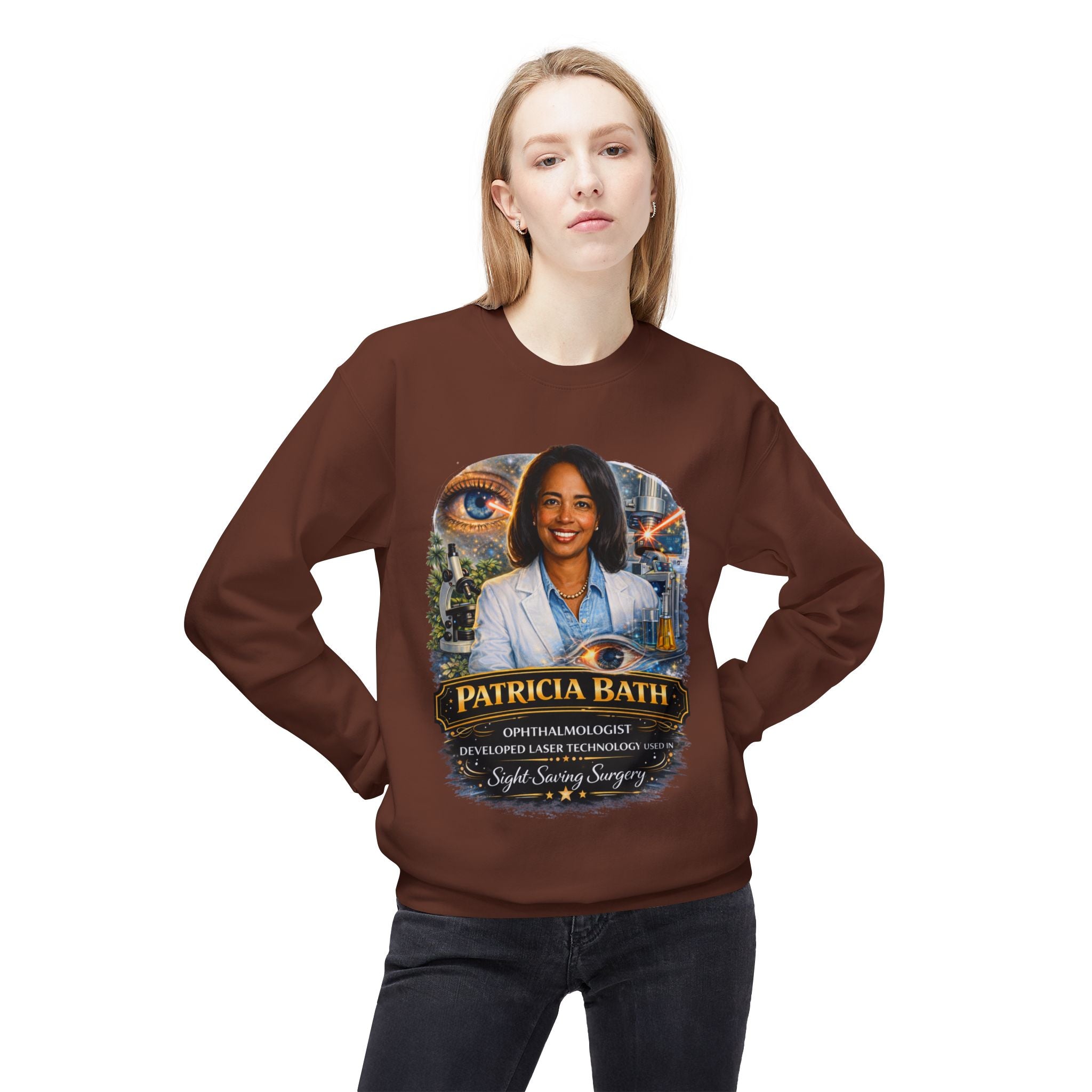 Patricia Bath Ophthalmologist Tribute Crewneck Sweatshirt