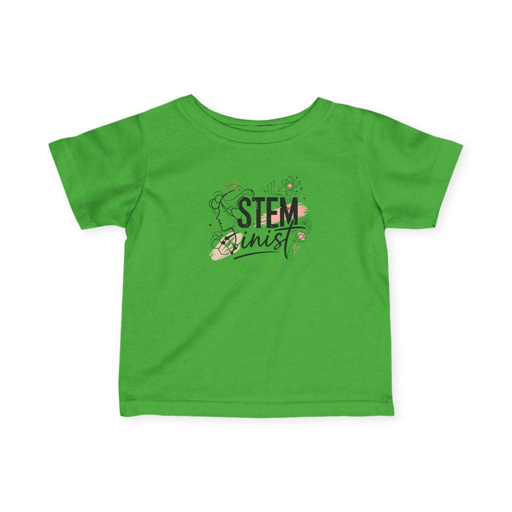 Infant Tee - 'STEMinist' Cute Science Baby Shirt, STEM Advocate Newborn Gift