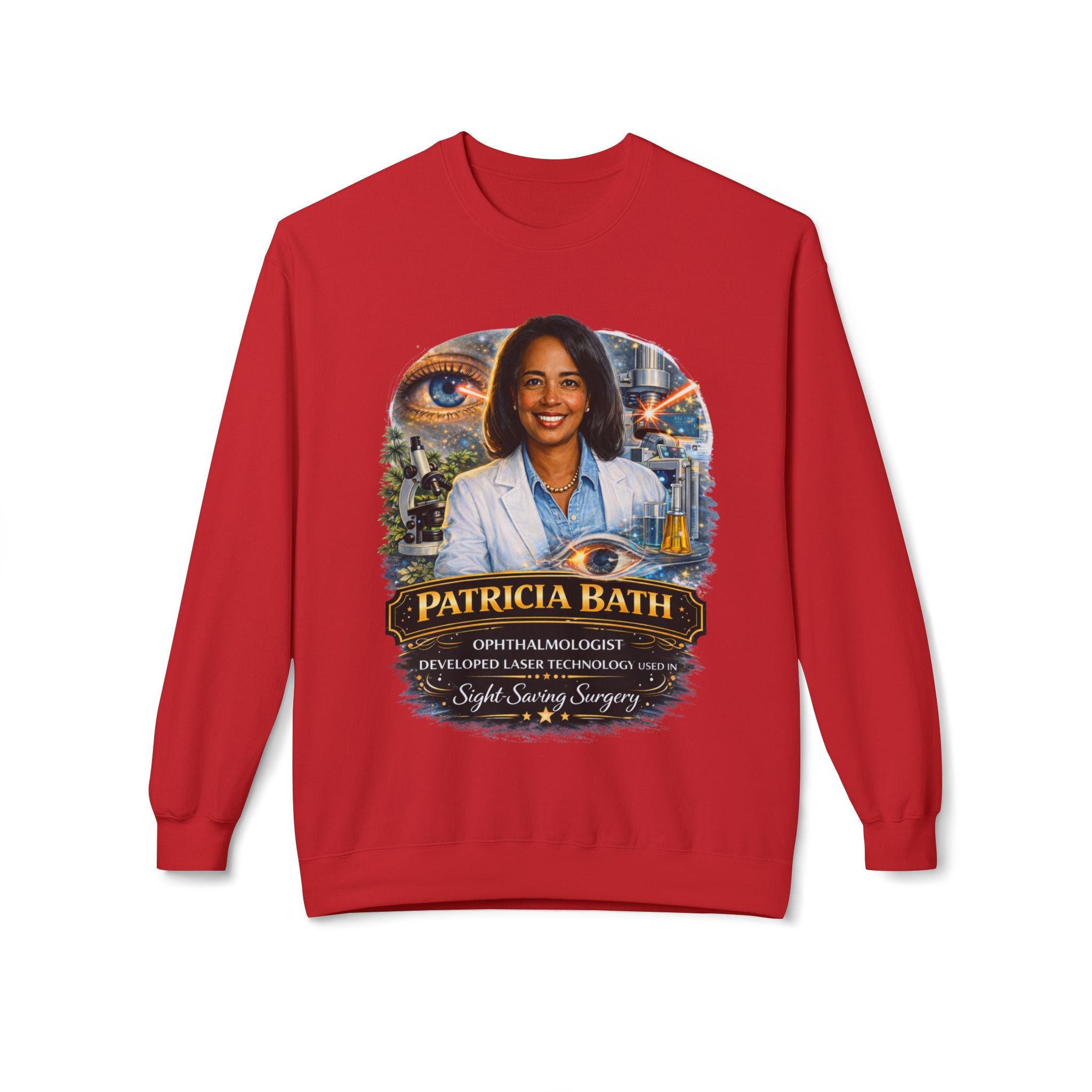 Patricia Bath Ophthalmologist Tribute Crewneck Sweatshirt