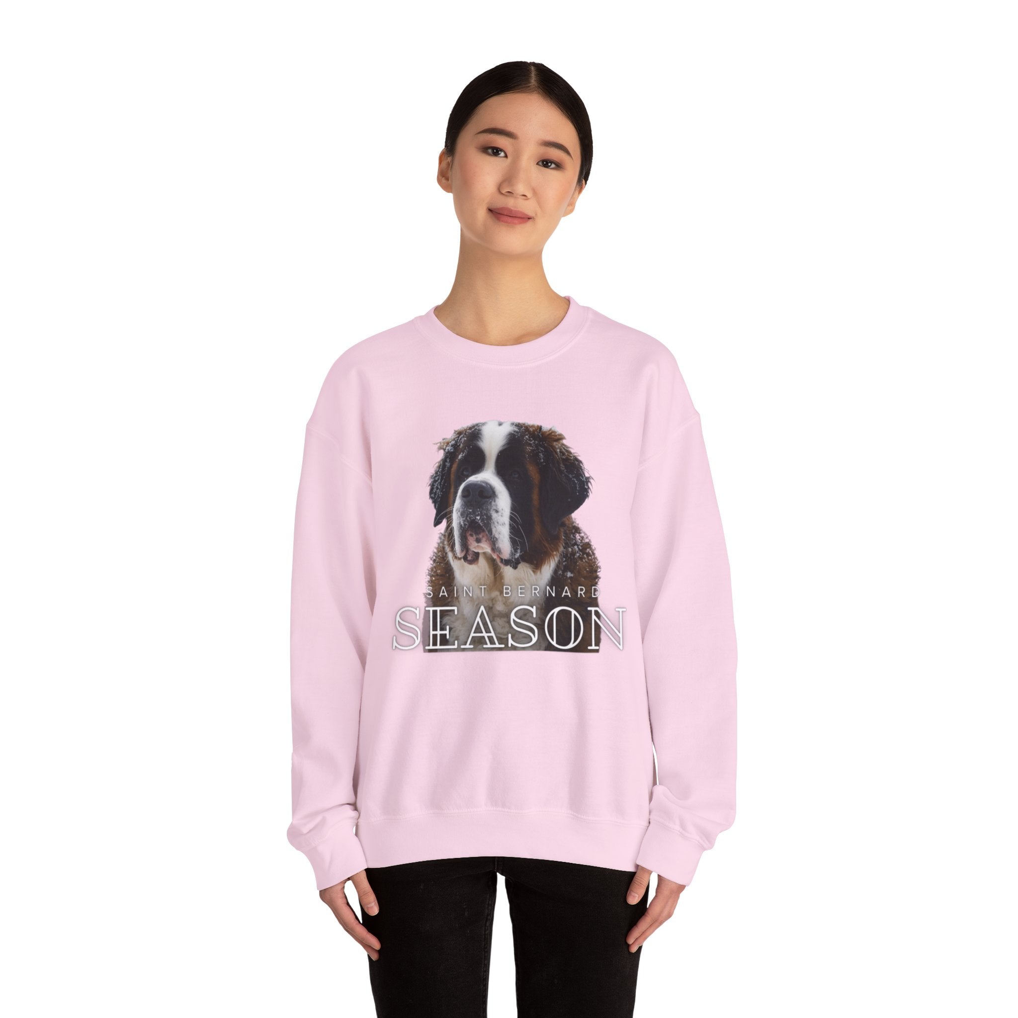 Saint Bernard Season Sweatshirt – Cute Dog Lover Crewneck