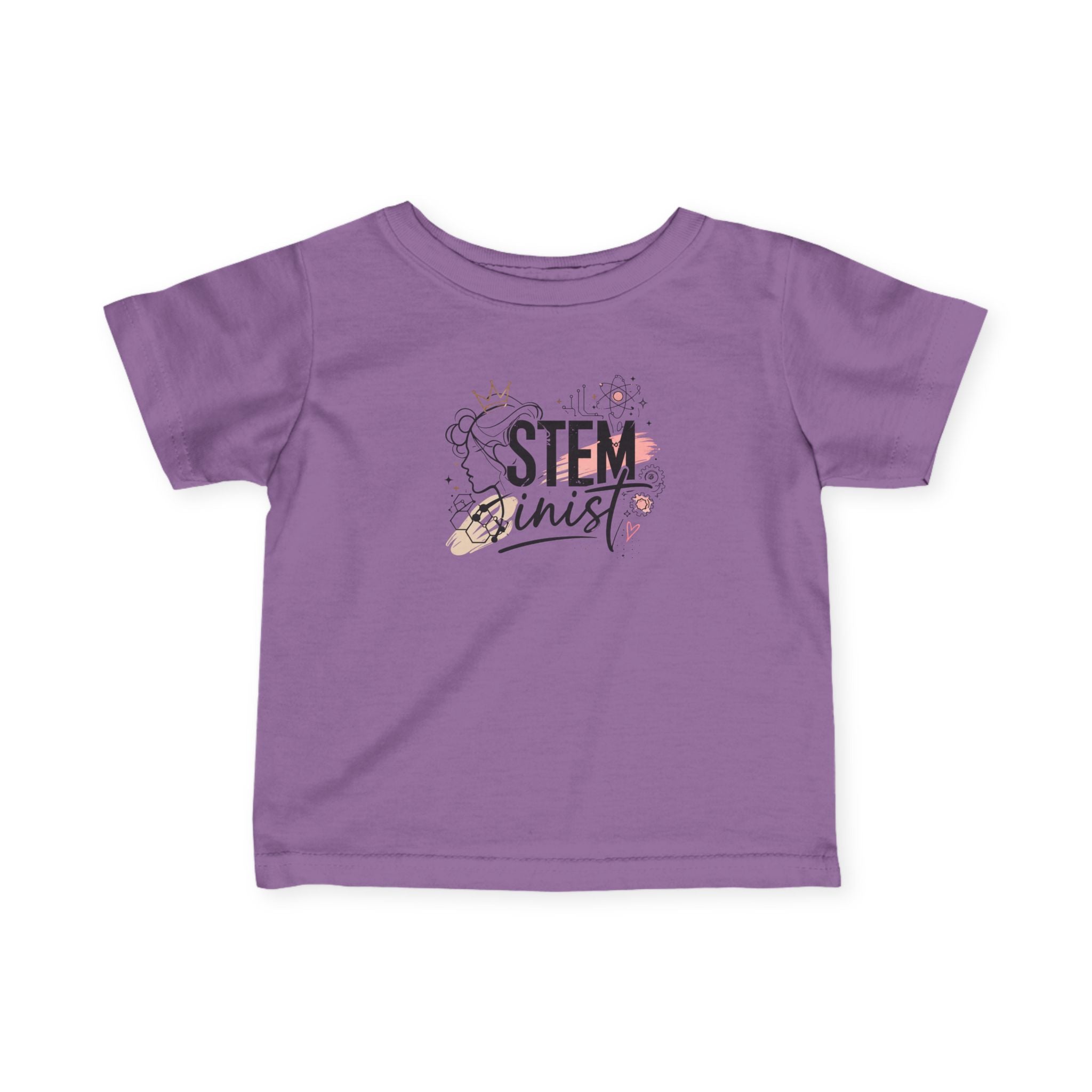 Infant Tee - 'STEMinist' Cute Science Baby Shirt, STEM Advocate Newborn Gift