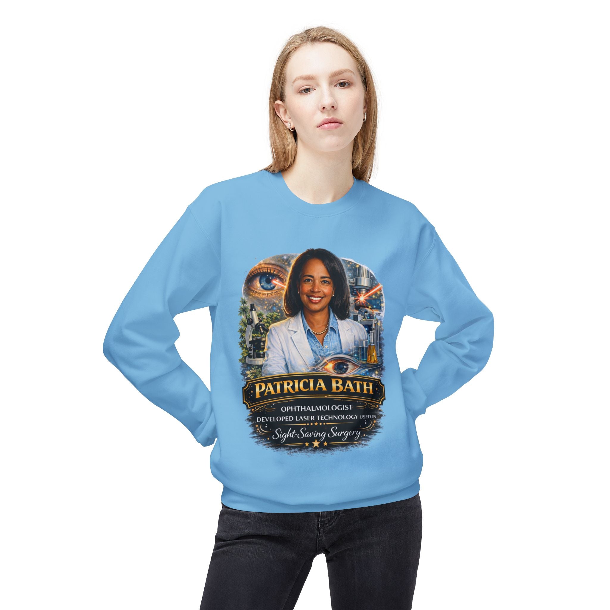 Patricia Bath Ophthalmologist Tribute Crewneck Sweatshirt