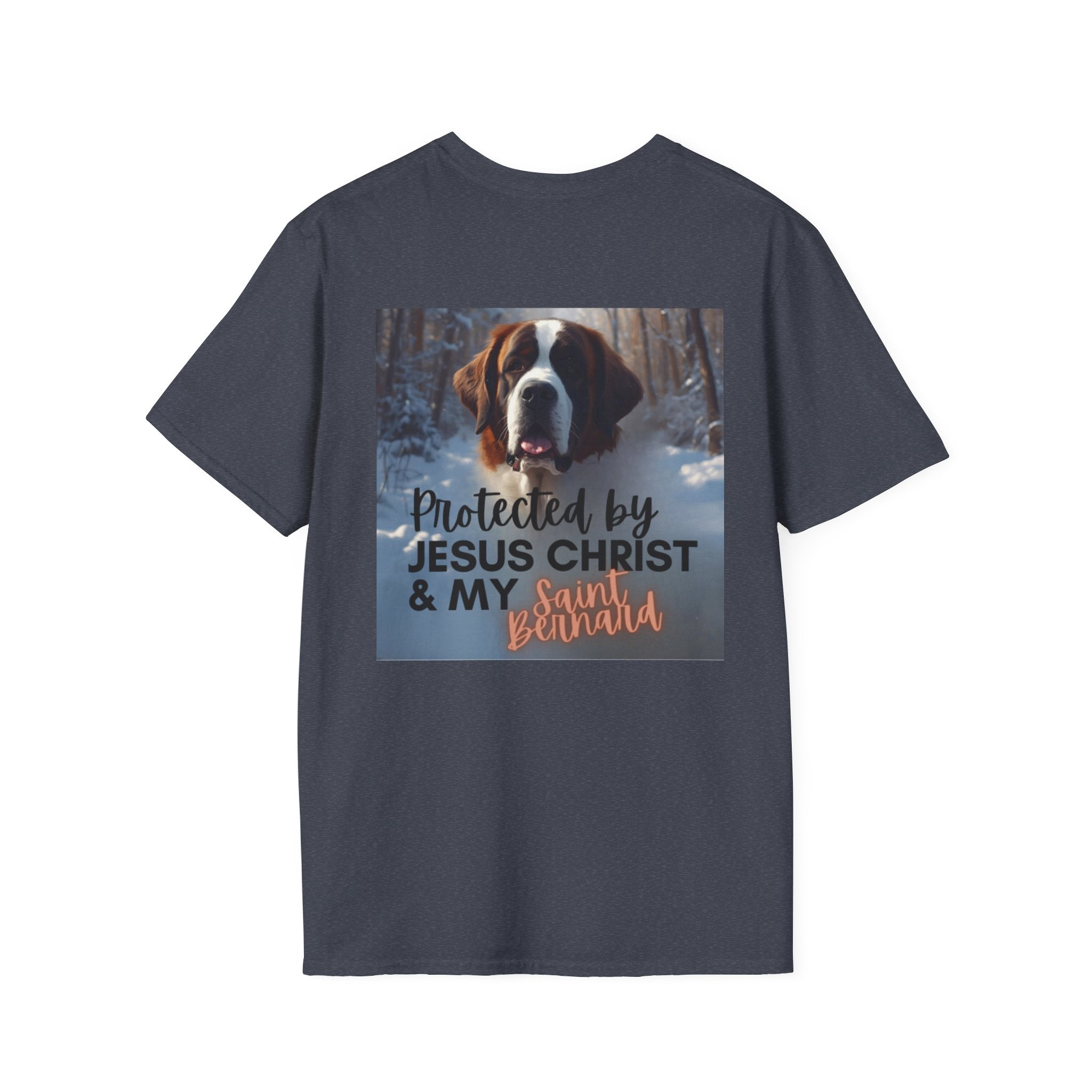 Protected by Jesus Christ & My Saint Bernard T-Shirt