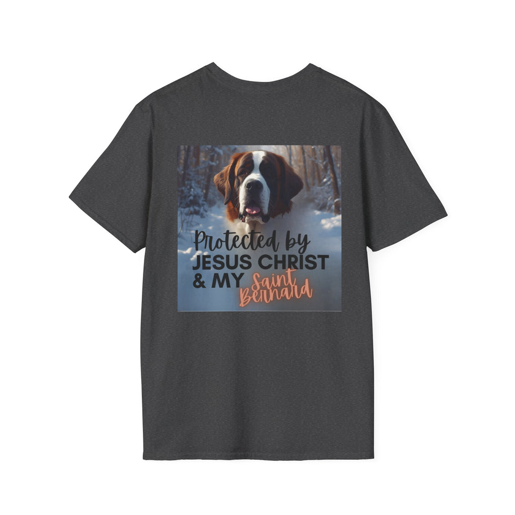 Protected by Jesus Christ & My Saint Bernard T-Shirt