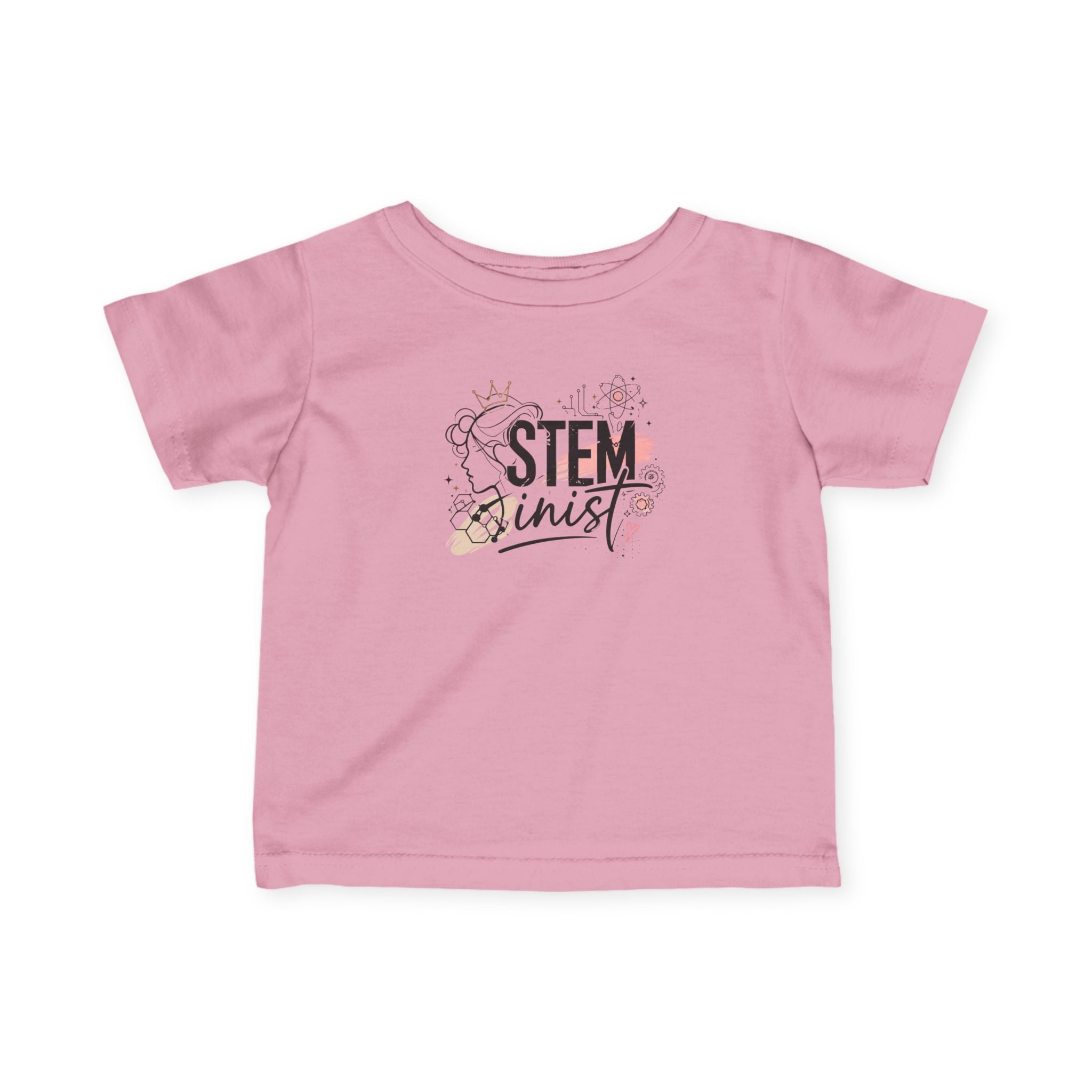 Infant Tee - 'STEMinist' Cute Science Baby Shirt, STEM Advocate Newborn Gift