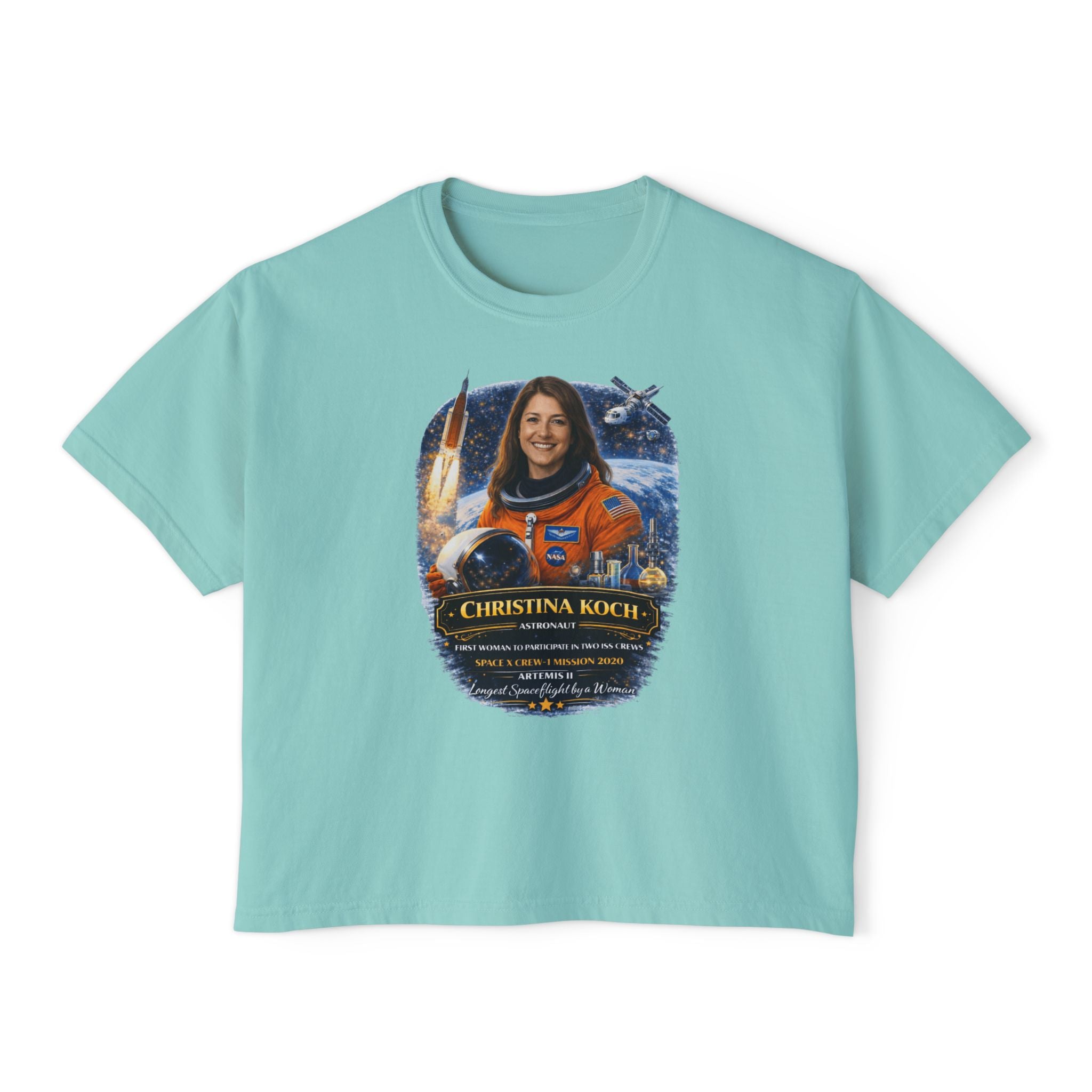 Christina Koch Tribute Women's Boxy Graphic Tee