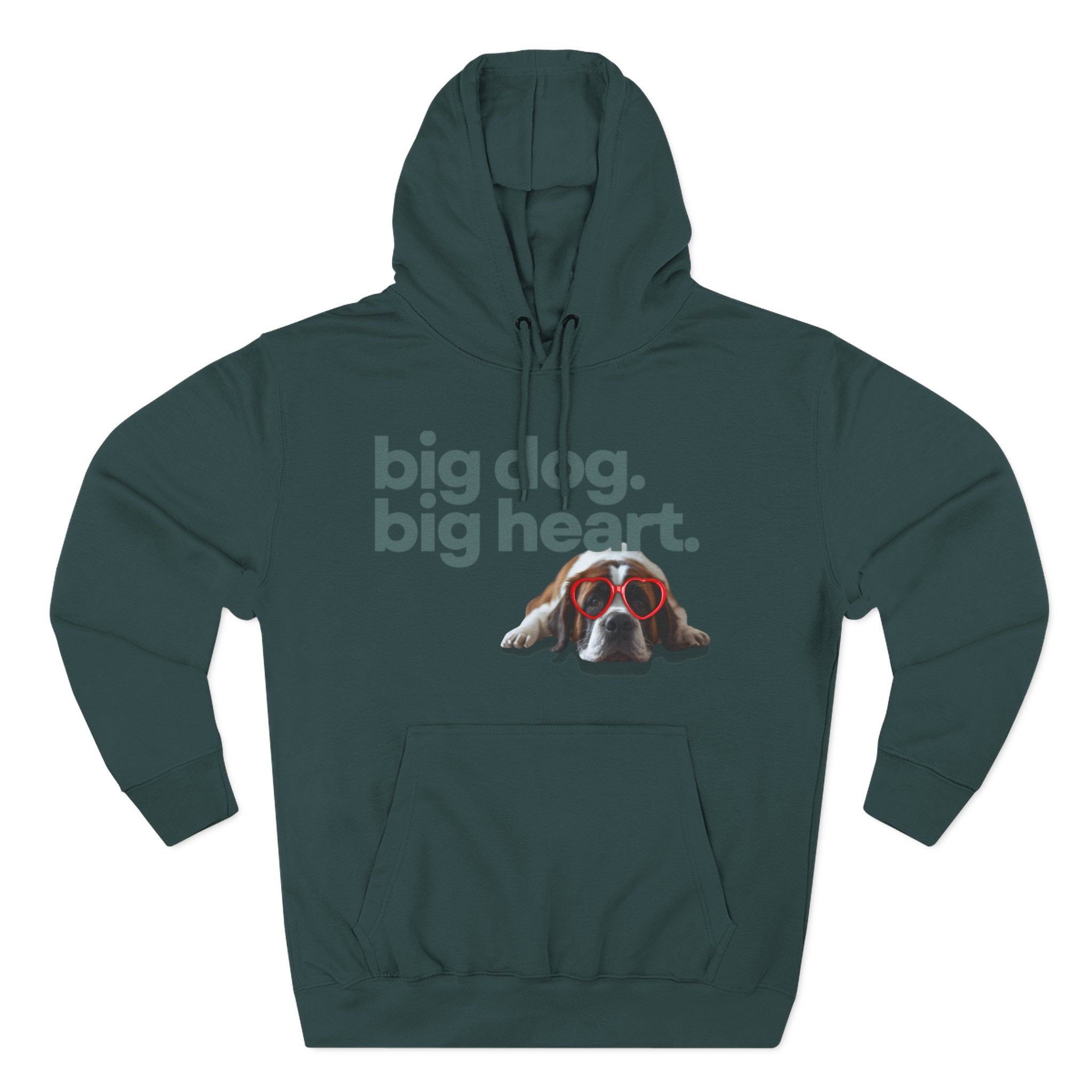 Big Dog, Big Heart-St. Bernard Valentine's Hoodie