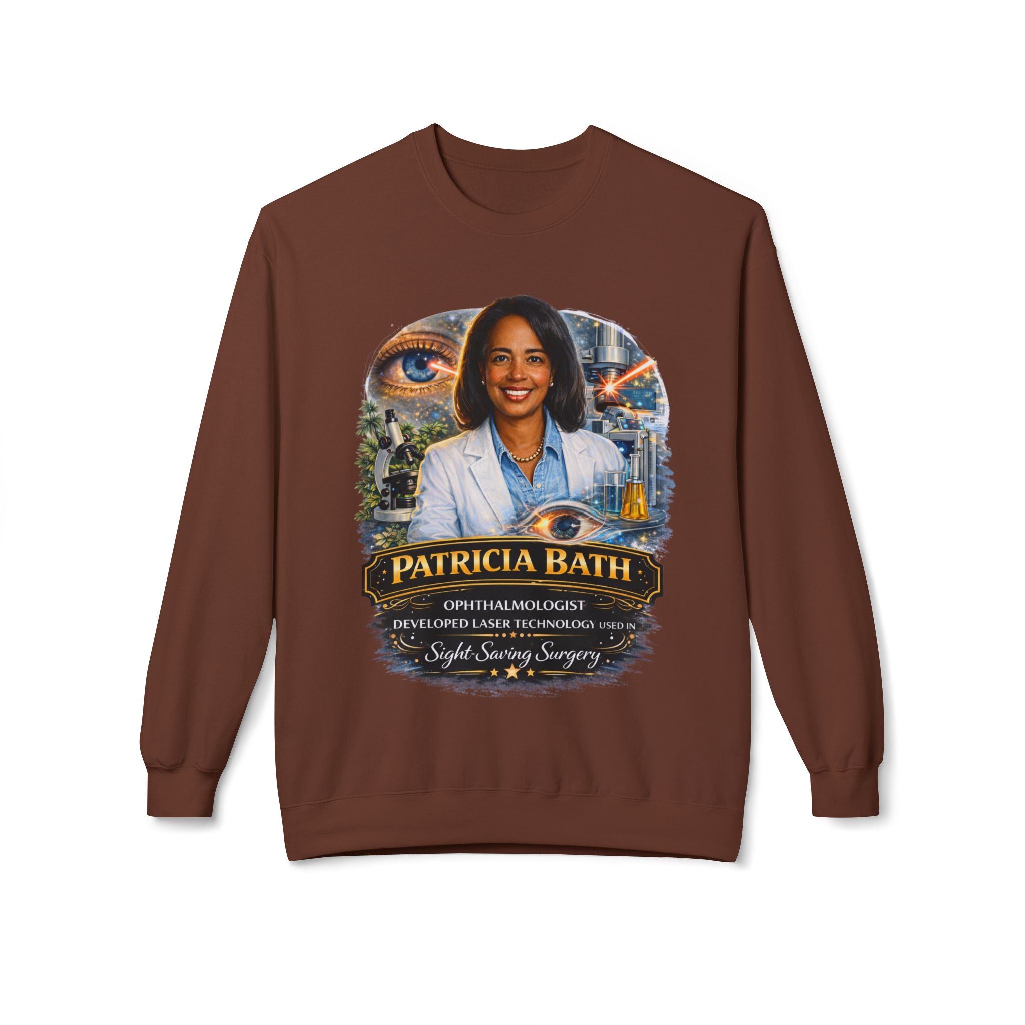 Patricia Bath Ophthalmologist Tribute Crewneck Sweatshirt