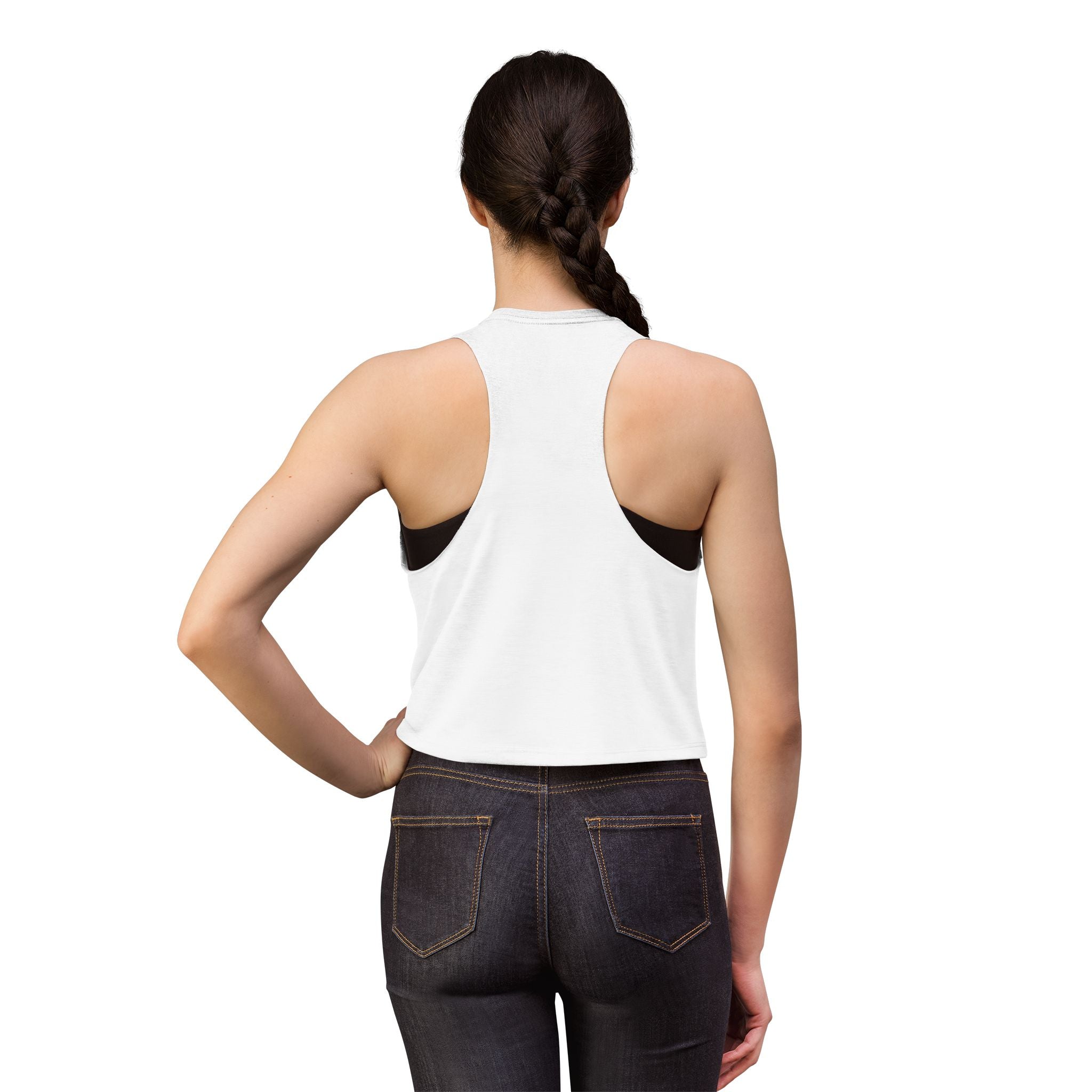STEMinist Crown Women's Crop Top Feminist Science Graphic Tank for Girls, Engineers & STEM Students