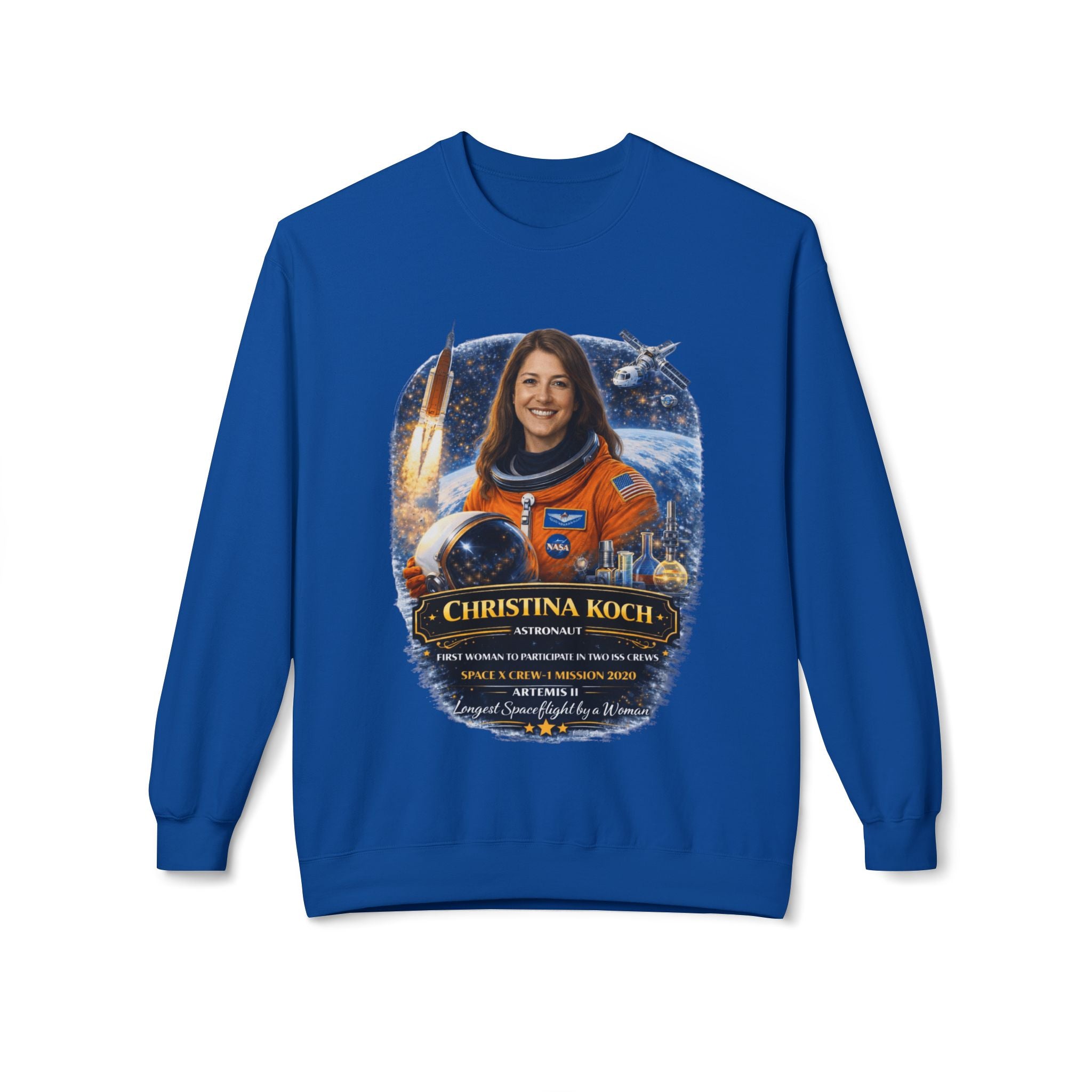 Christina Koch Astronaut Sweatshirt Scientist Tribute Pullover