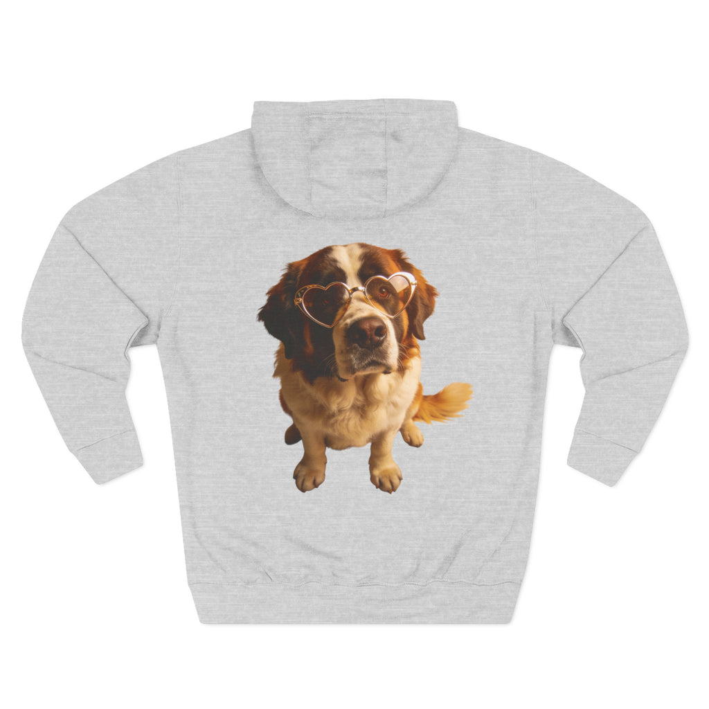 Big Dog, Big Heart-St. Bernard Valentine's Hoodie