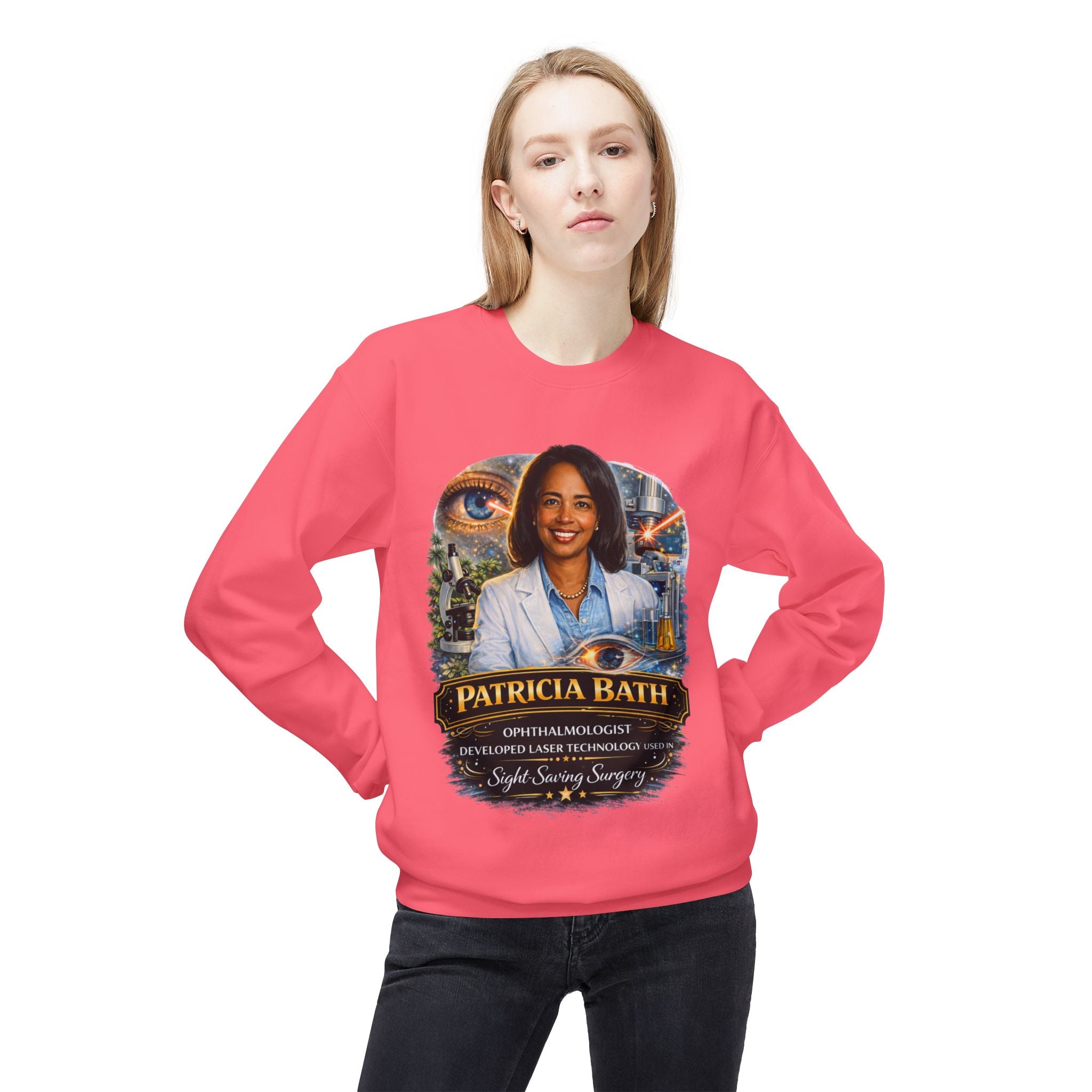 Patricia Bath Ophthalmologist Tribute Crewneck Sweatshirt