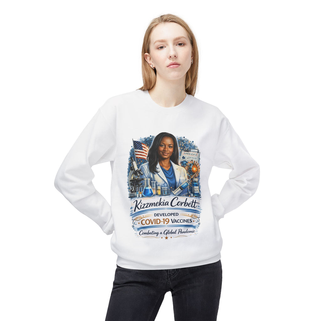 Kizzmekia Corbett Immunologist Tribute Crewneck Sweatshirt