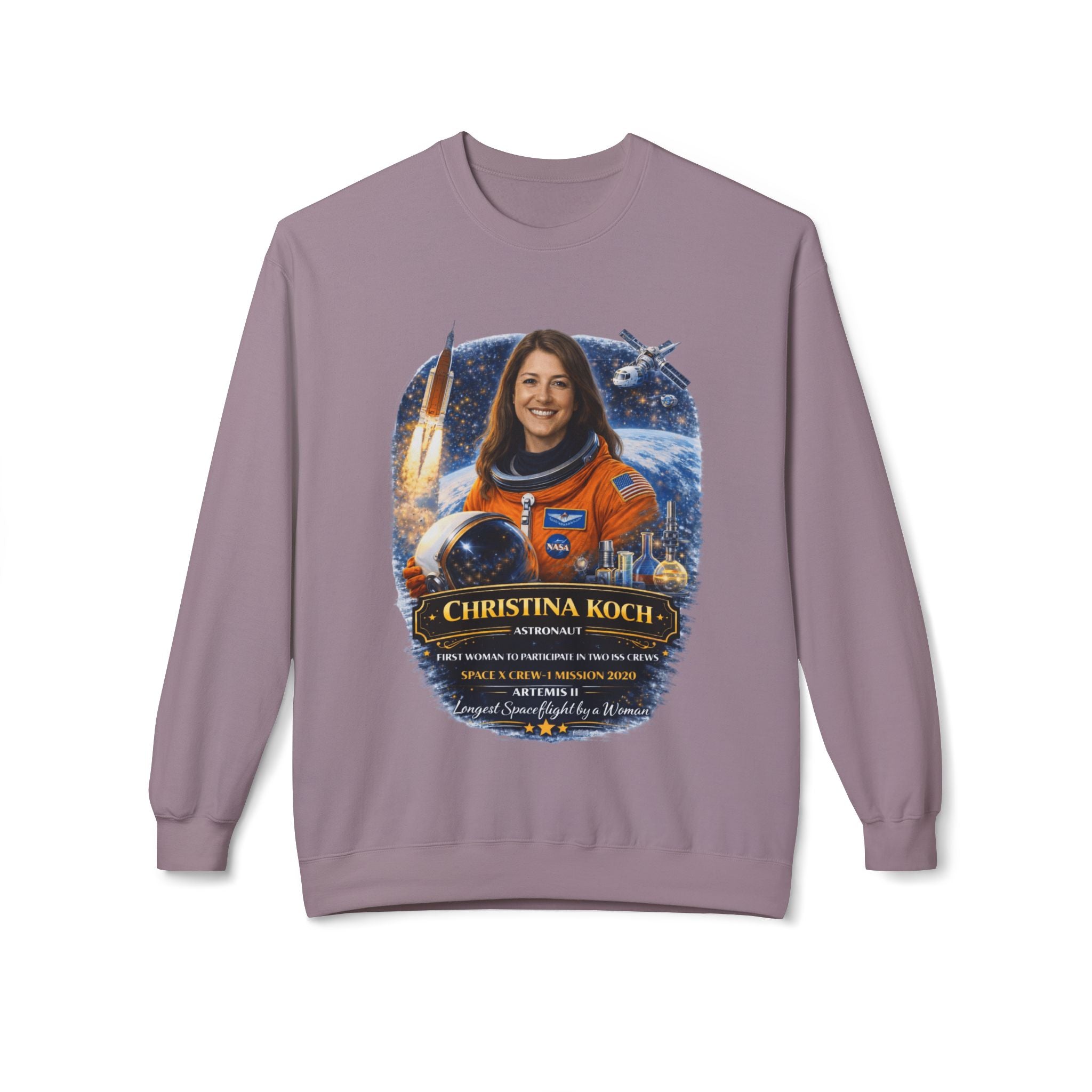 Christina Koch Astronaut Sweatshirt Scientist Tribute Pullover