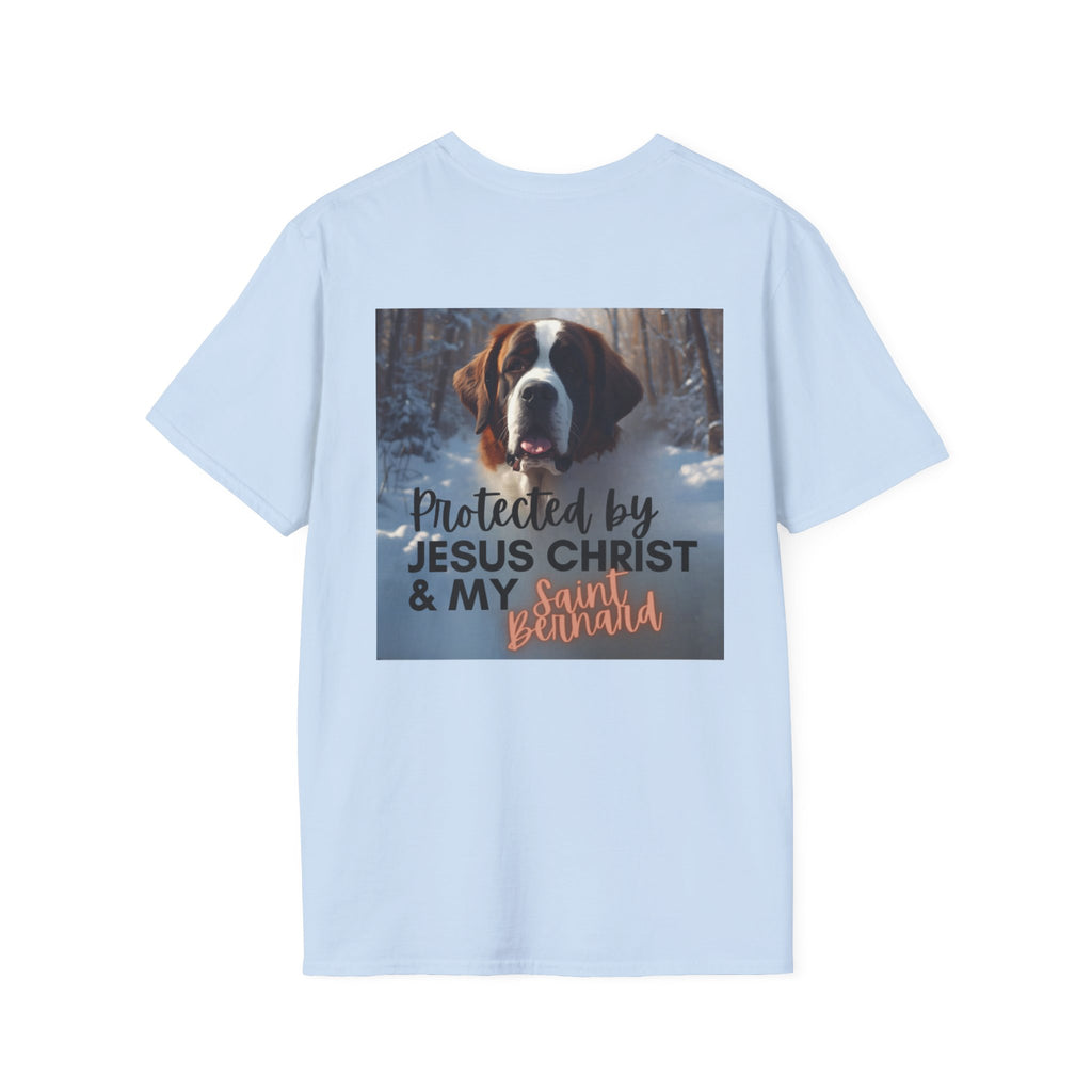 Protected by Jesus Christ & My Saint Bernard T-Shirt