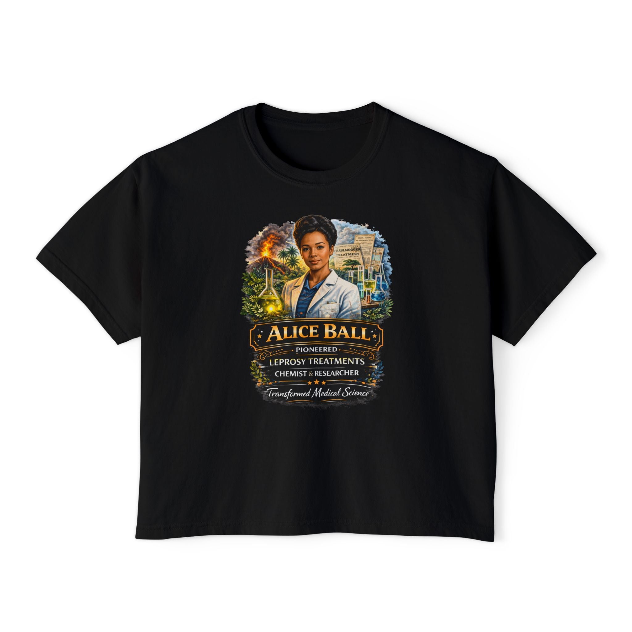 Alice Ball Chemist Tribute Women's Boxy Graphic Tee