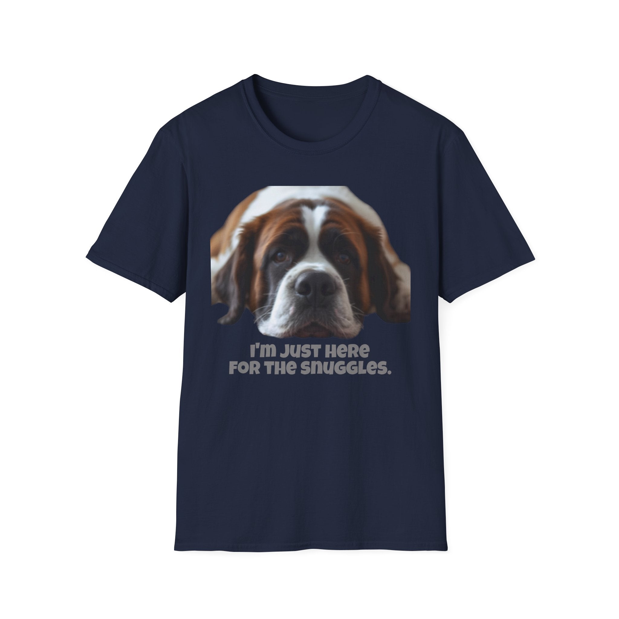 Saint Bernard Here for the Snuggles T-Shirt | Dog Parent Tee