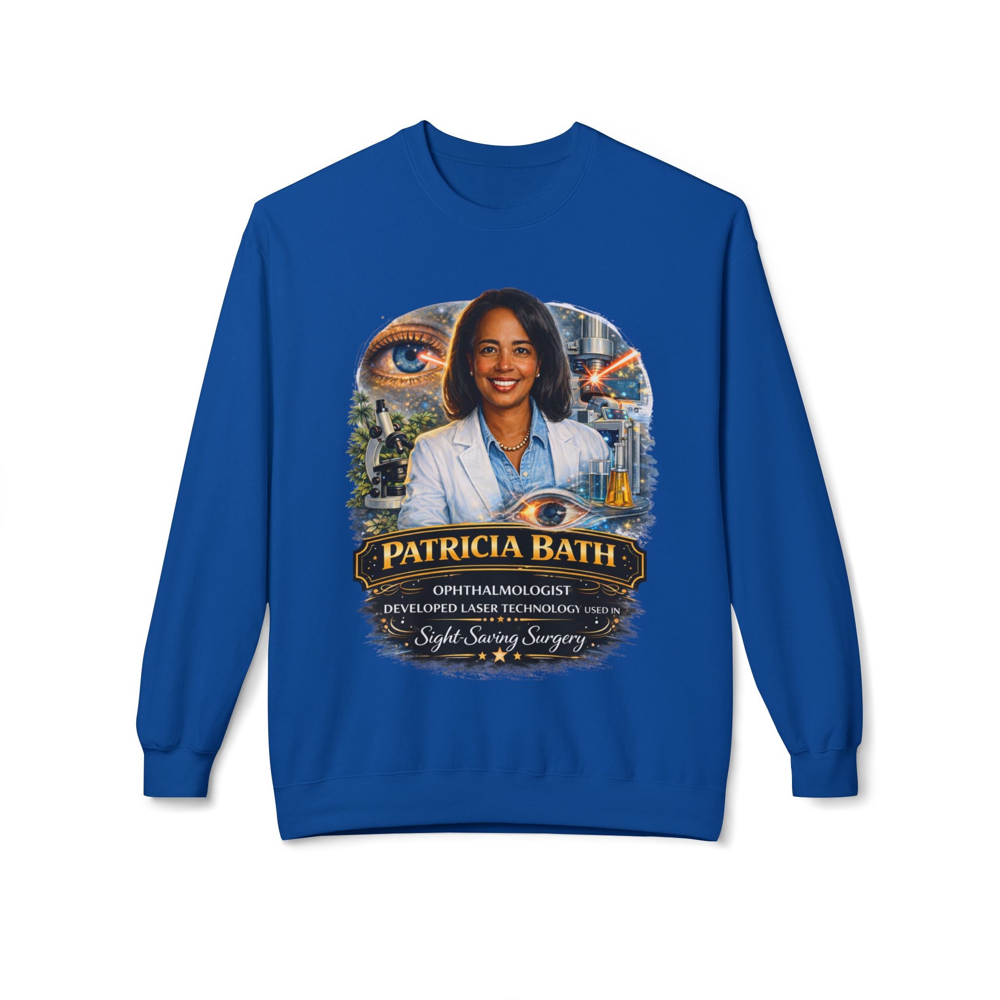 Patricia Bath Ophthalmologist Tribute Crewneck Sweatshirt
