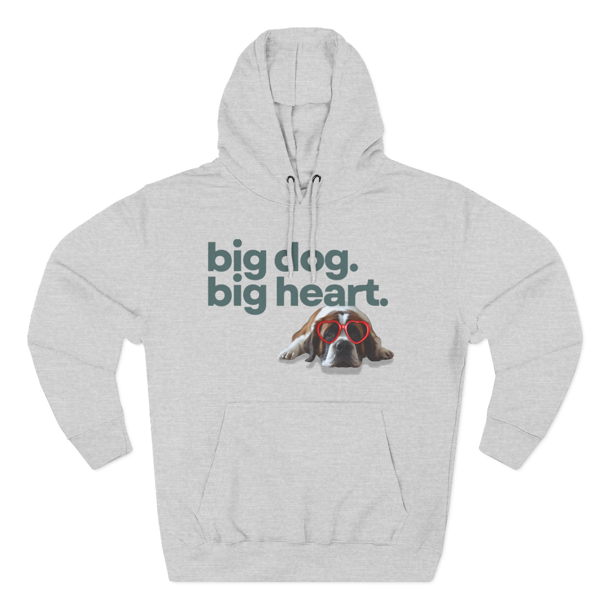 Big Dog, Big Heart-St. Bernard Valentine's Hoodie