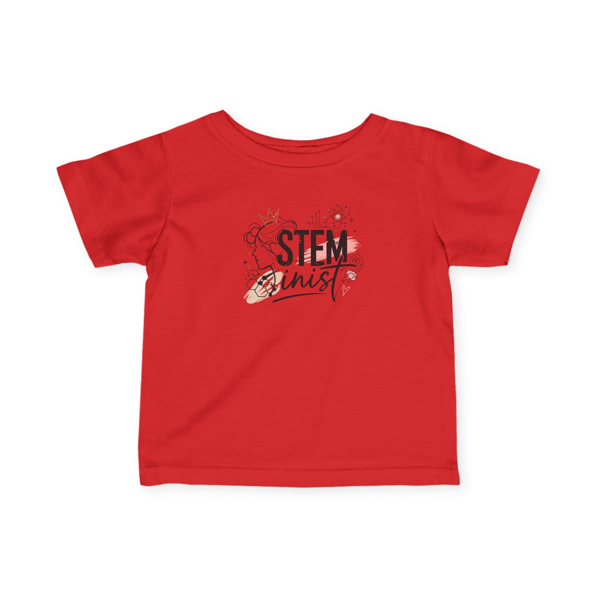 Infant Tee - 'STEMinist' Cute Science Baby Shirt, STEM Advocate Newborn Gift